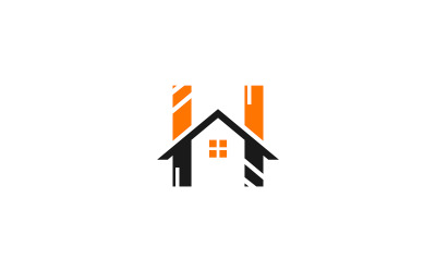 Abstrakcyjny Litera H Dom Logo Nowoczesny Nieruchomości i Własność Branding Szablon