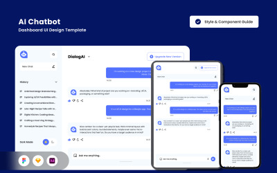 AI Communication Dashboard Design Template