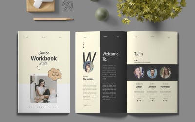 Course Work Book Template (PSD)