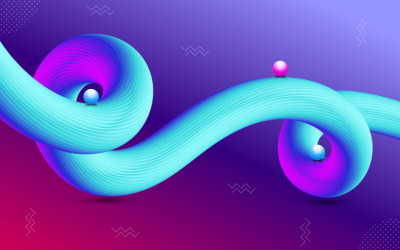 Kleurrijke vloeibare vectorachtergrond Vloeiende kleuren Levendig vectorachtergrondontwerp Kleurgolf Artistiek