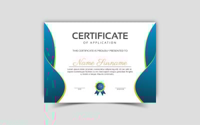 Modello di certificato vettoriale di alta qualità per premi. Elegante design vettoriale del certificato.