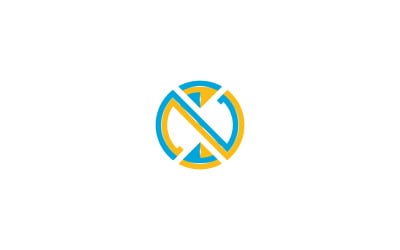 Modern N Letter Round Logo Minimal &amp;amp; Elegant Monogram N Letter Logo in Circle Minimal N Initial
