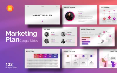 Strategisch marketingmasterplan – Google Slides-sjabloon