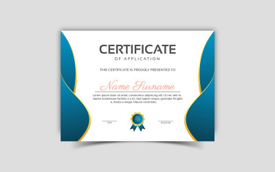Vektorový design certifikátu vysoce kvalitní vektorová šablona pro ocenění Elegantní vektorový design certifikátu