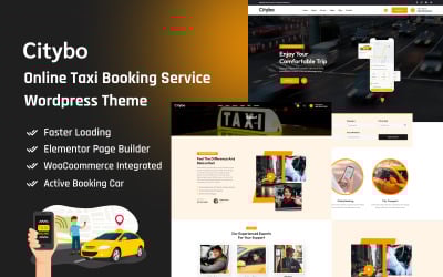 Citybo – Online-Taxi-Buchungsservice Wordpress-Theme