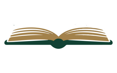 Een logo voor een bibliotheeksilhouet-kunstillustratie