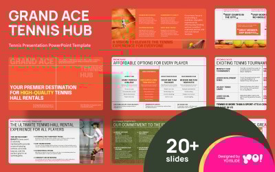 GRAND ACE Tenis Prezentace PowerPoint šablony