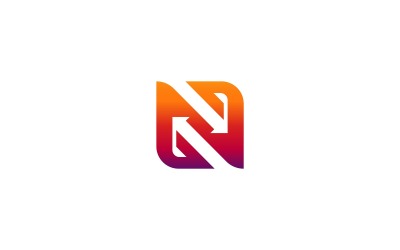 Minimalist N Logo Vektör Tasarımı Geometrik N Marka Logosu Temiz ve Modern Zarif N Logo Tasarımı