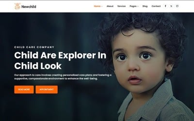 Newchild – WordPress-Elementor-Theme für Kinderbetreuung, Neugeborene und Medizin