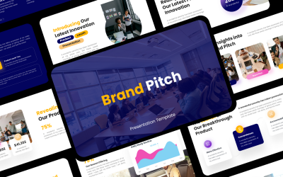Szablon prezentacji biznesowej Brand Pitch Keynote