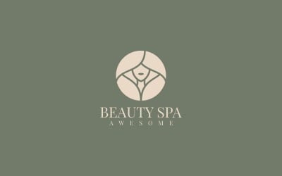 Beauty Spa Flat Logo Design