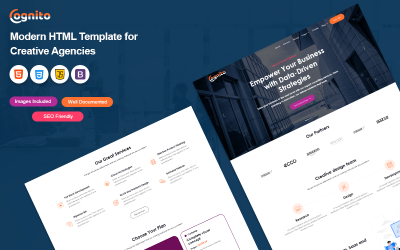 Cognito Agency – HTML-шаблон для цифрового маркетинга и креативного агентства