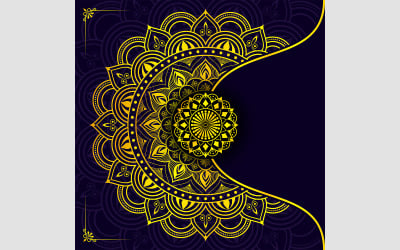 Diseño de mandala islámico: fondo vectorial de lujo para uso profesional y espiritual