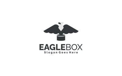 Eagle Box - Minimalist Bird Logo Design