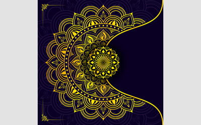 İslami Mandala Tasarımı – Profesyonel ve Manevi Kullanım için Lüks Vektör Arkaplanı