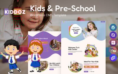 Kiddoz - 儿童和学龄前儿童 WordPress 主题
