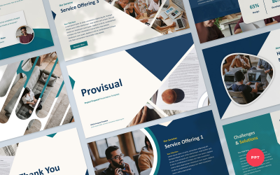 Modello di PowerPoint per la proposta di progetto Provisual
