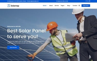 Solarmap - Tema Elementor per pannelli solari ed energia solare