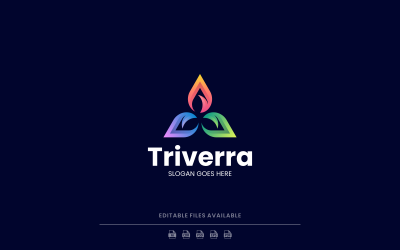 Triverra - Modern Gradient Abstract Logo Design