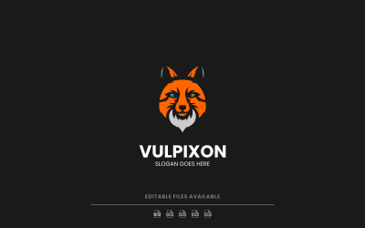 Vulpixon - Mascot Wolf Logo Design