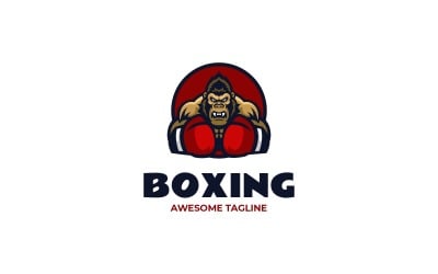 Boxing Gorilla Mascot Logo Design