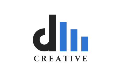 Letter D With Step Design Abstract Logo Template