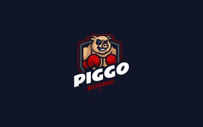 Piggo Boks - Domuz Maskot Logo Tasarımı