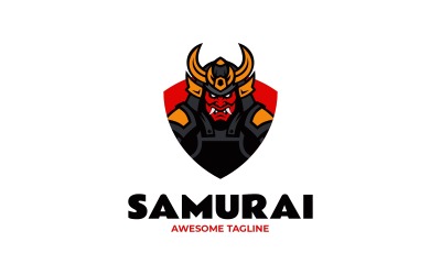 Samurai Warrior Mascot Logo Design