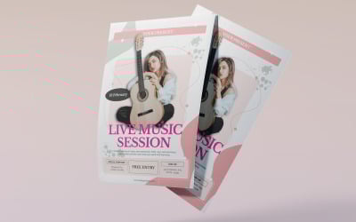 Soft Indie Pop Music Flyer Template
