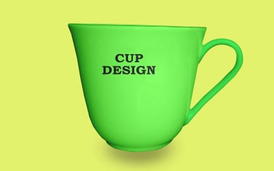 Tea Cup  Mockup PSD Template Design 1