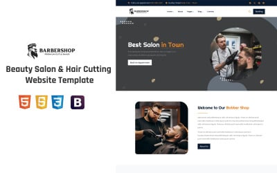 Barbarshop - Güzellik Salonu ve Saç Kesimi Web Sitesi Şablonu