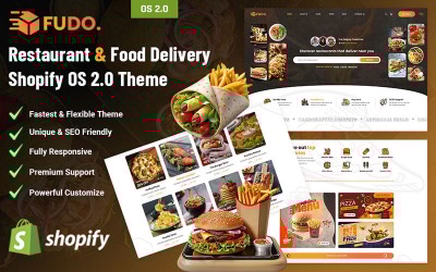 Fudo - Ресторан и доставка еды Shopify OS 2.0 Тема