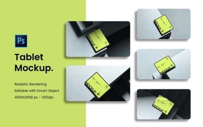 Mockup di presentazione per tablet moderno