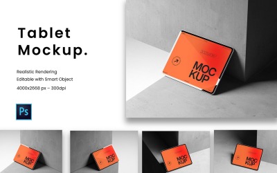 Mockup di tablet isometrico