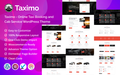 Taximo - Tema de WordPress para reservar y ofrecer servicios de taxi en línea