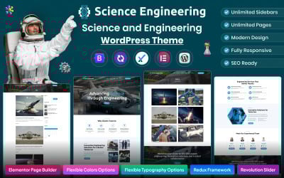 Vetenskap &amp;amp; Teknik WordPress-tema