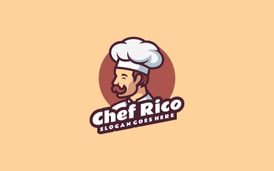 Designvorlage für das Chef-Maskottchen-Logo