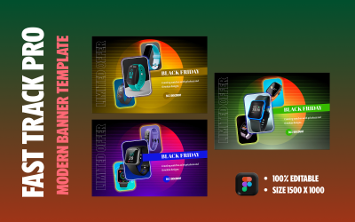 Fasttrack pro - Free Website landscape modern banner template design