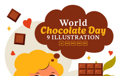 9 World Chocolate Day Illustration
