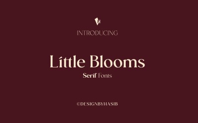 Little Blooms – Elegante carattere Serif