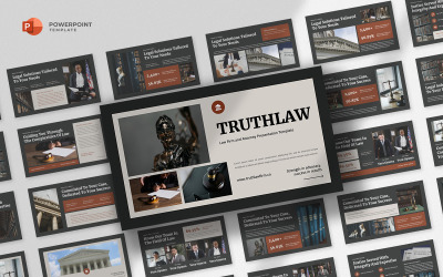 Шаблон PowerPoint для юридичної фірми Truthlaw