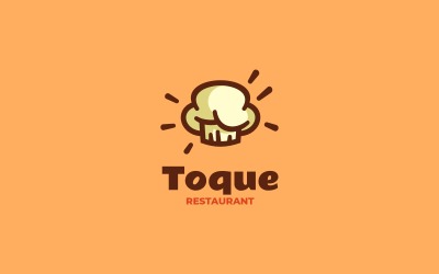 Toque – Kochmütze-Maskottchen-Logo-Design