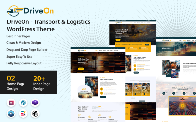 DriveOn - Tema de WordPress para transporte y logística