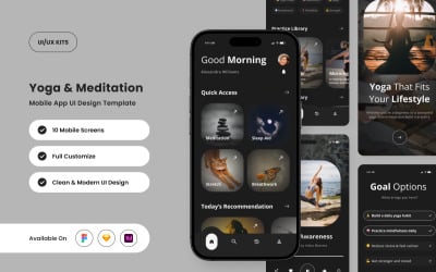 Sattva – Mall för design av yoga- och meditationsapp