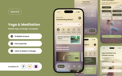 Tranquess – Mall för design av yoga- och meditationsapp