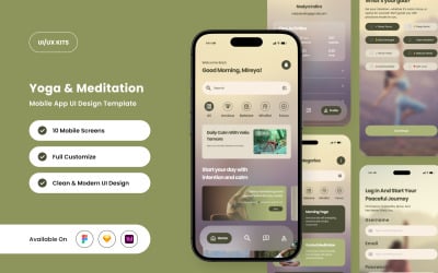 Tranquess – Yoga and Meditation App Design Template