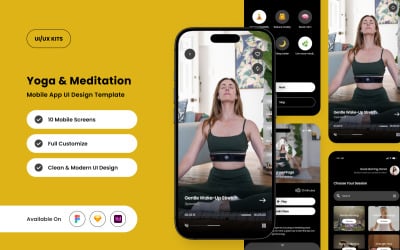 Yogin – Yoga and Meditation App Design Template
