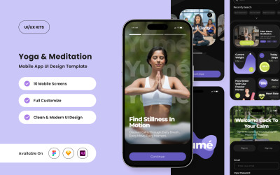 Yumé – Yoga ve Meditasyon Uygulaması Tasarım Şablonu