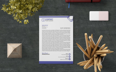 Creative Letterhead Template Design (24