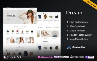 Dream - WooCommerce-thema voor mode- en kledingwinkel